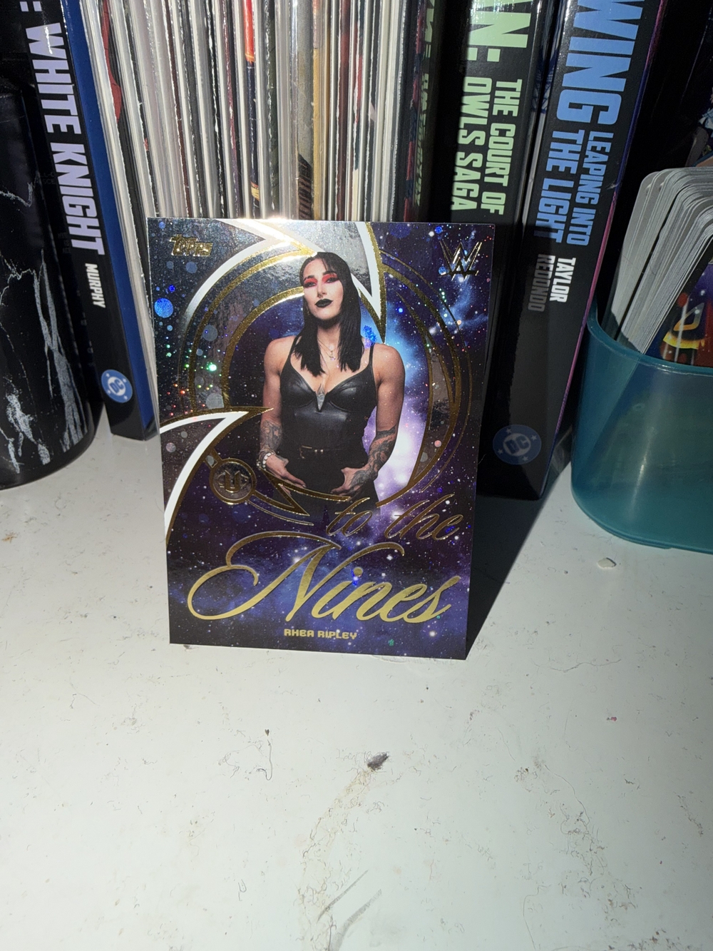 WWE Topps 2026 Universe "To the Nines" Rhea Ripley Holo Card - Purple & Gold